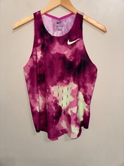 2024 Nike Pro Elite Team Distance Singlet Made In USA Size Medium Purple NEW