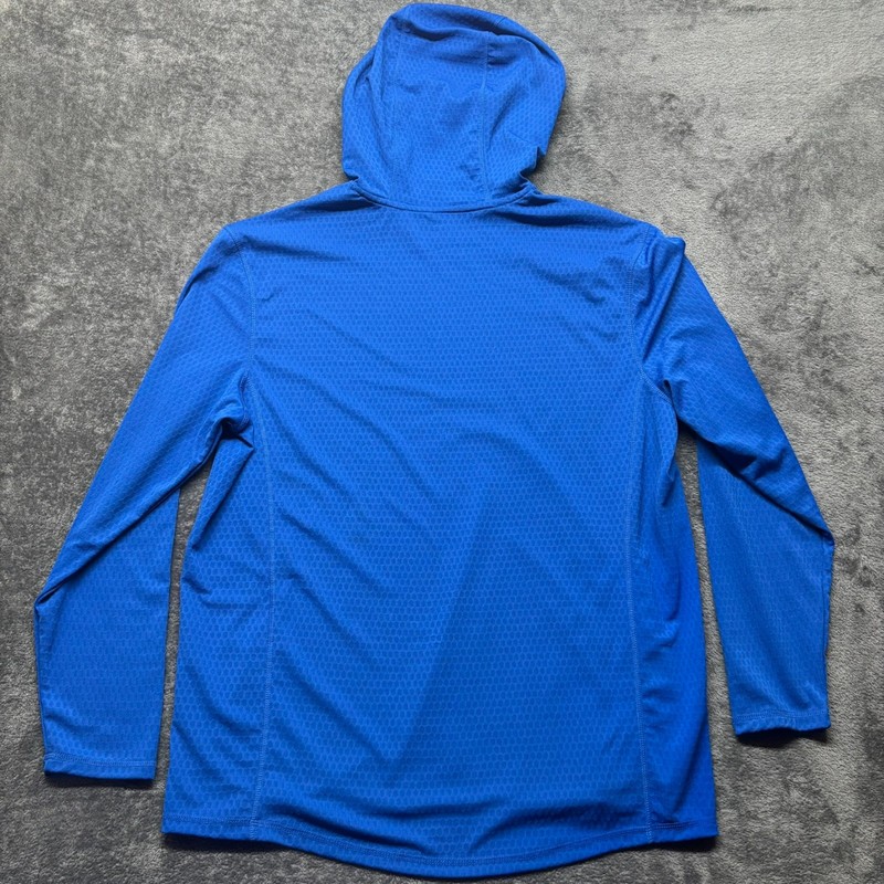Reel Legends Shirt Mens Large Blue Long Sleeve Hoodie Freeline Fishing Outdoors gallery
