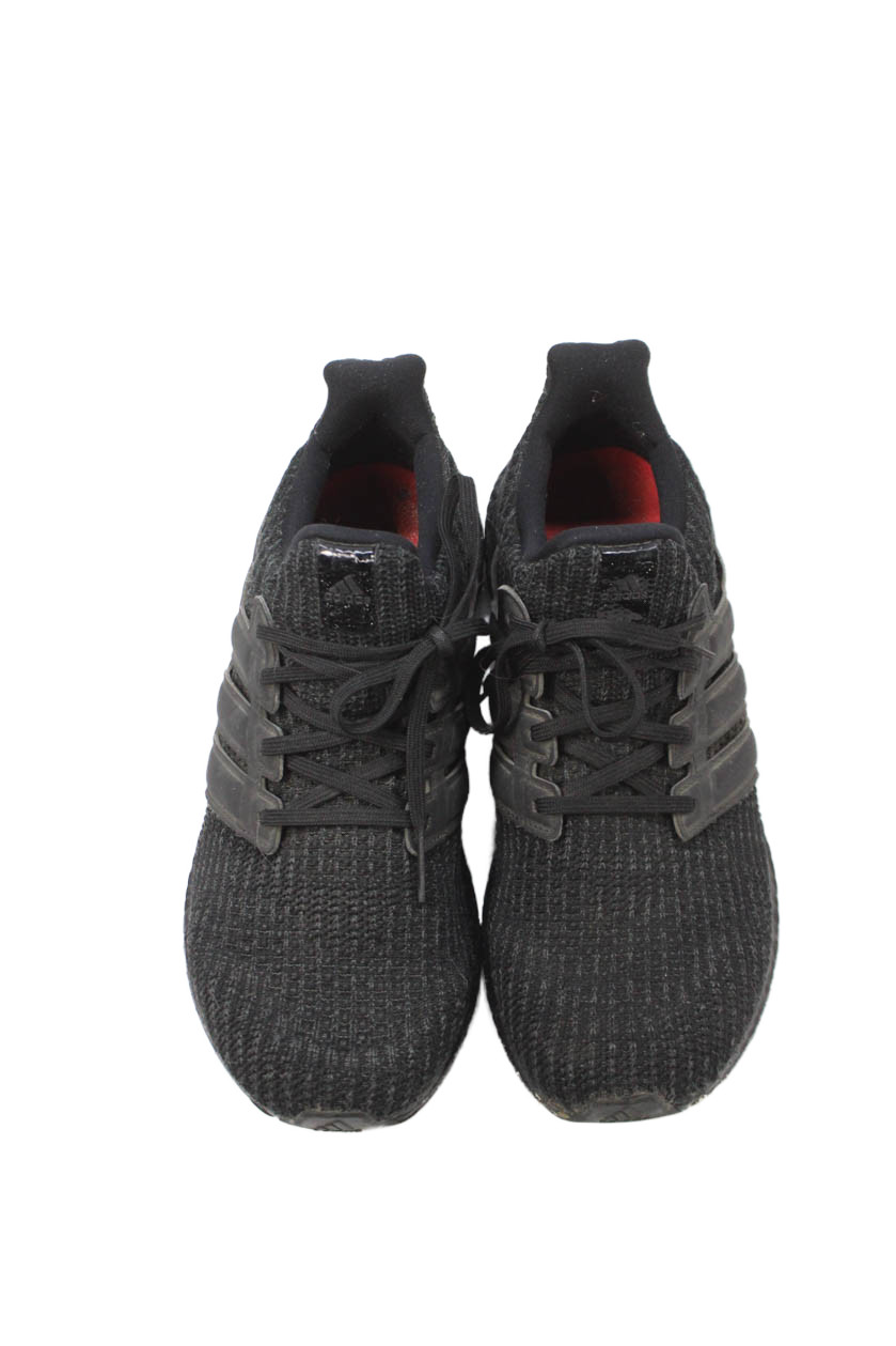 Adidas Womens Lace Up Ultra Boost Knit Low Top Running Sneakers Black Size 9 gallery