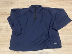 Reebok Long Sleeve 1/4 Zip Golf Pullover Vtg Navy Blue Size Large