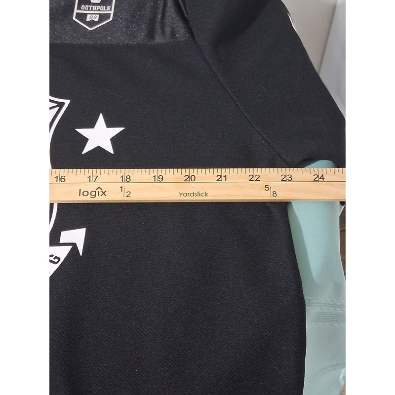 Southpole y2k Mens Black White MCMXCI 91 Graphic Hockey Jersey Mesh StreetwearXL gallery