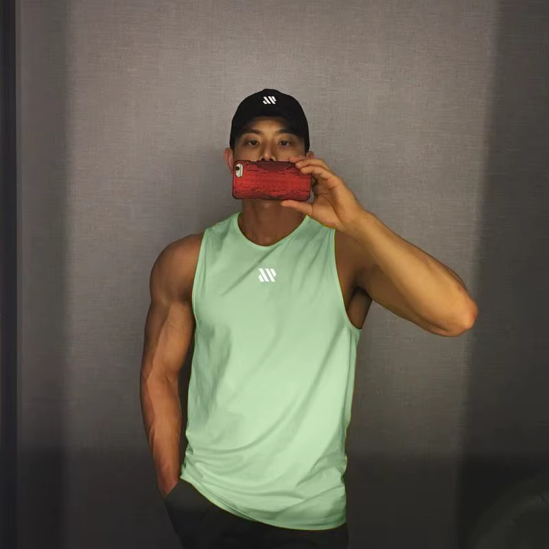 GITF Men's Stringer Tank Top Gym Workout Sleeveless Fitness Running Shirt Vest gallery