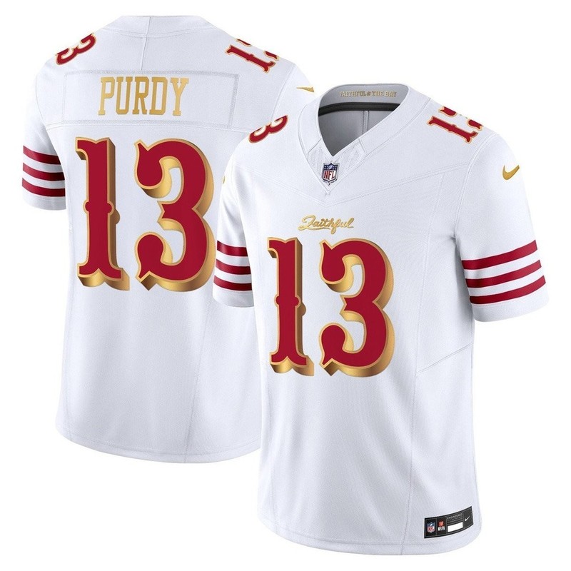 Men's 49ers White Gold 2025 “Rivalries” Player SportShirt Adult - All Stitched gallery