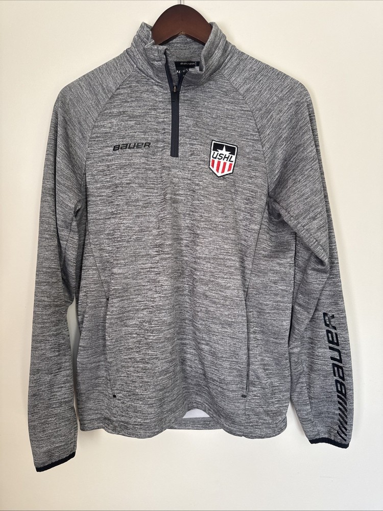 Bauer Team Mens 1/4 Zip Pullover Size Small Hockey USHL