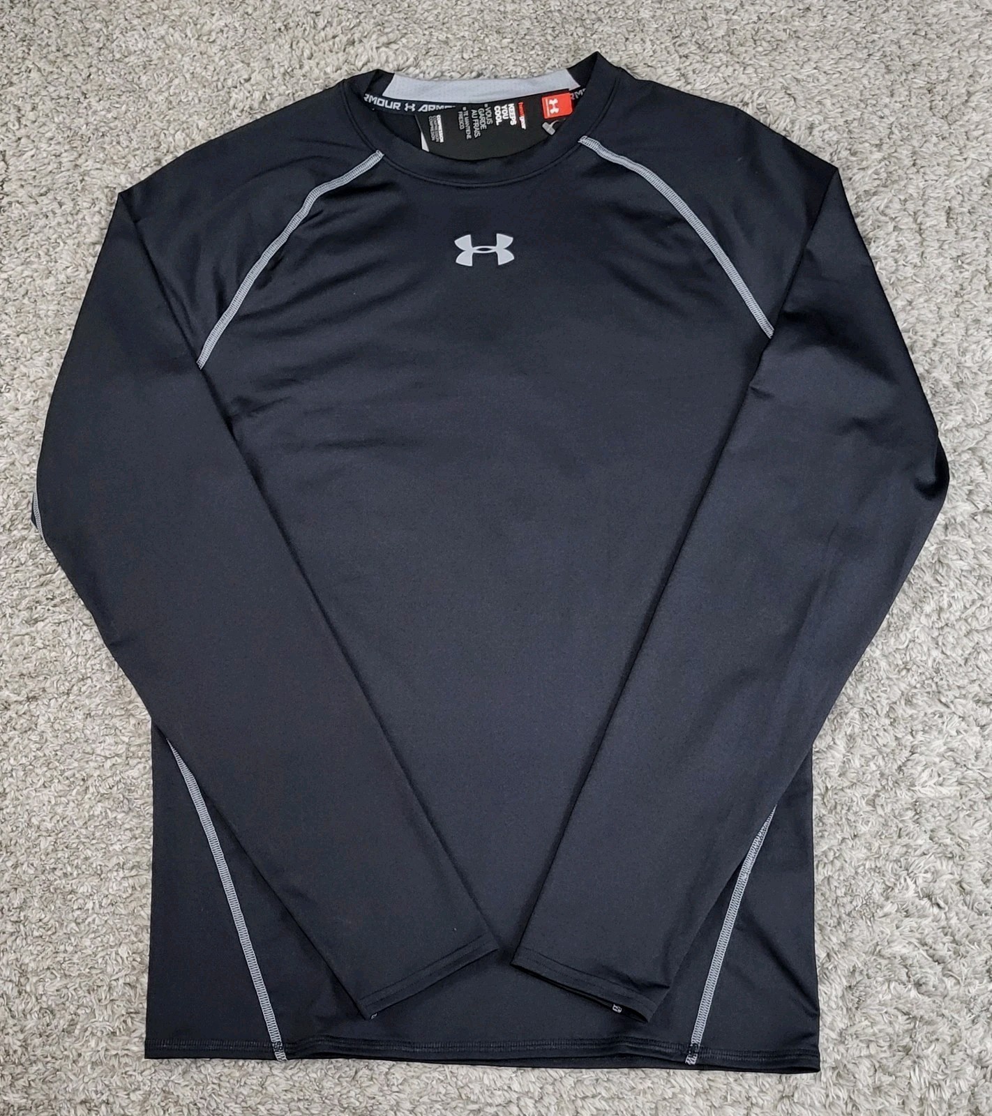 Under Armour HeatGear Compression Shirt Long Sleeve Shirt Men's Size XL NWT gallery