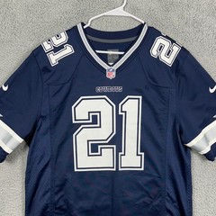 Dallas Cowboy Ezekiel Elliot Shirt Football Jersey Mens Large Navy Blue NFL Nike