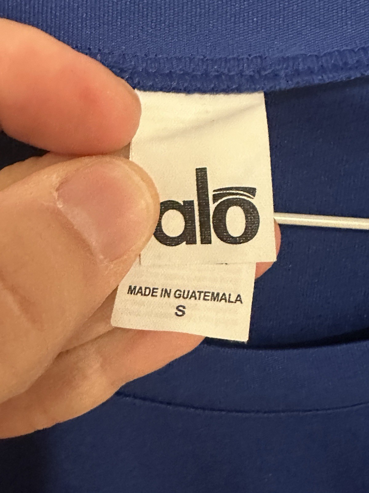 NWOT ALO Shirt Mens Royal Blue Idol Performance Tee Gym Small Sz S Activewear gallery