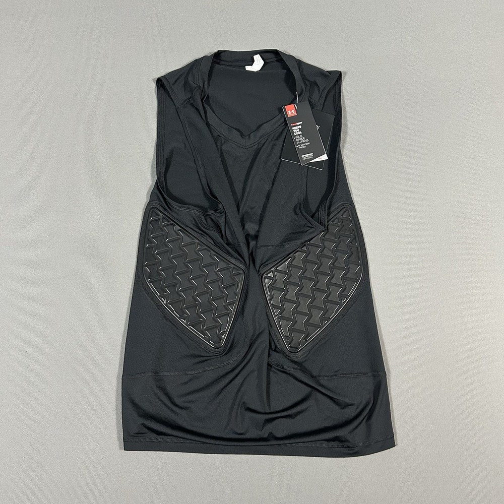 Under Armour Padded Football Compression Tank Mens XL Black D3O Impact New