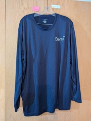 Cintas Design Collective Men’s Crew Neck Long Sleeve Tee XL Navy Logo