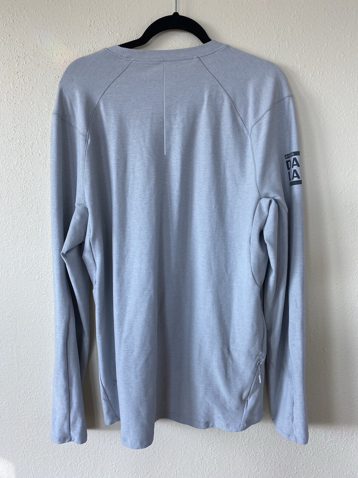 Lululemon Surge Warm Crewneck Long Sleeve Gray LM3ANAS Men's XL Barry’s Dallas gallery