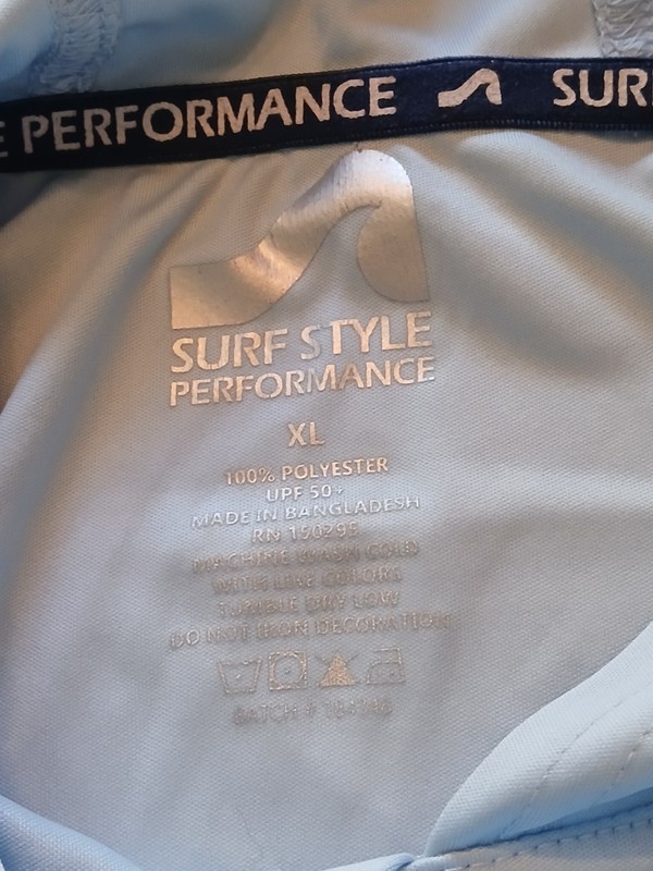 Surf Style Performance XLG UPF 50 Grey Mens Hoody gallery