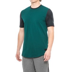 Under Armour Charged Baseline Long Line Wicking Athletic Fit Arden Green T-Shirt