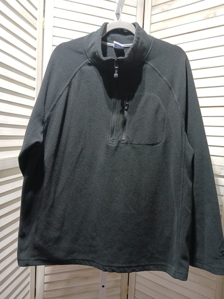 Starter Mens Jacket Size L Black Zip Up Pocket Fleece Lightweight Long Sleeve