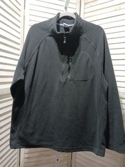 Starter Mens Jacket Size L Black Zip Up Pocket Fleece Lightweight Long Sleeve