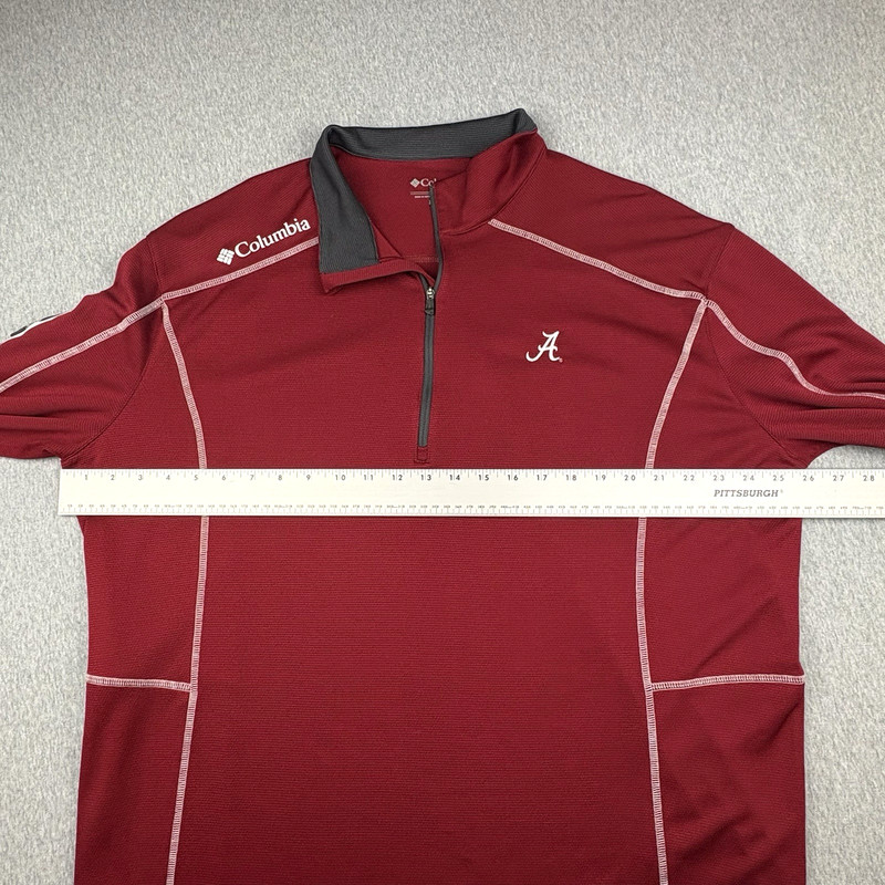 Columbia Golf Alabama Crimson Tide Men’s Size XL Quarter Zip Pullover NCAA SEC gallery