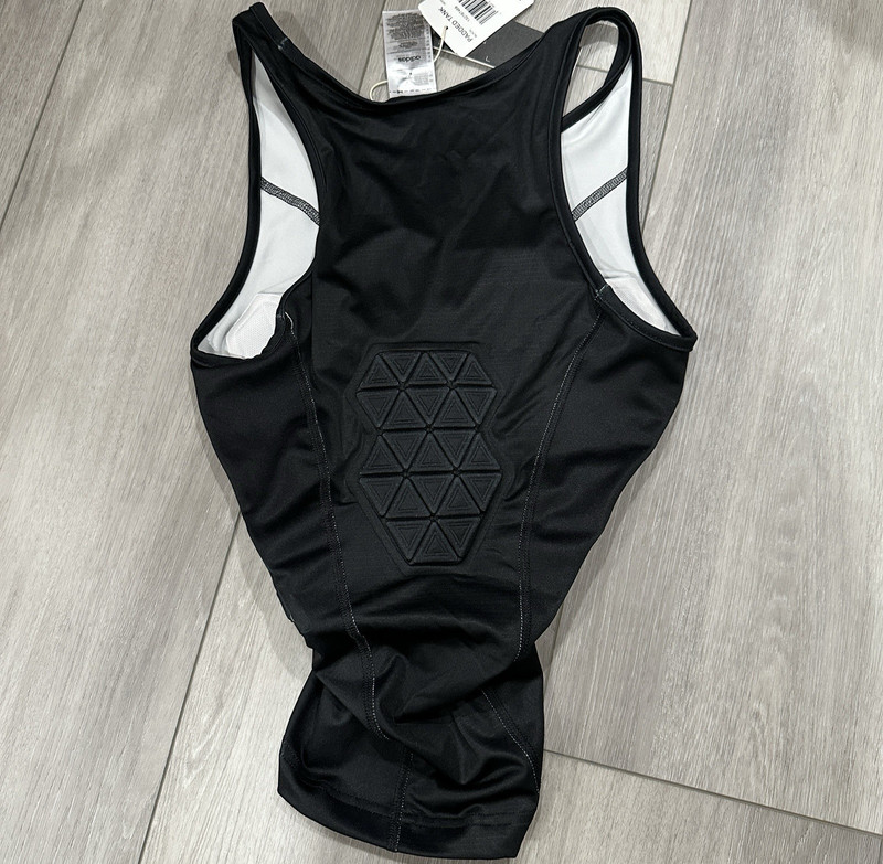 $80 Adidas MENS SIZE L Aeroready Black Padded Basketball Tank IM3592 NEW! gallery