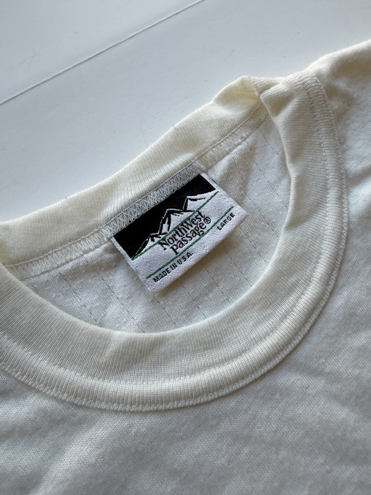 VTG Northwest Passage 2 Layer Premium Wool Blend Thermal Shirt Mens L Made USA gallery