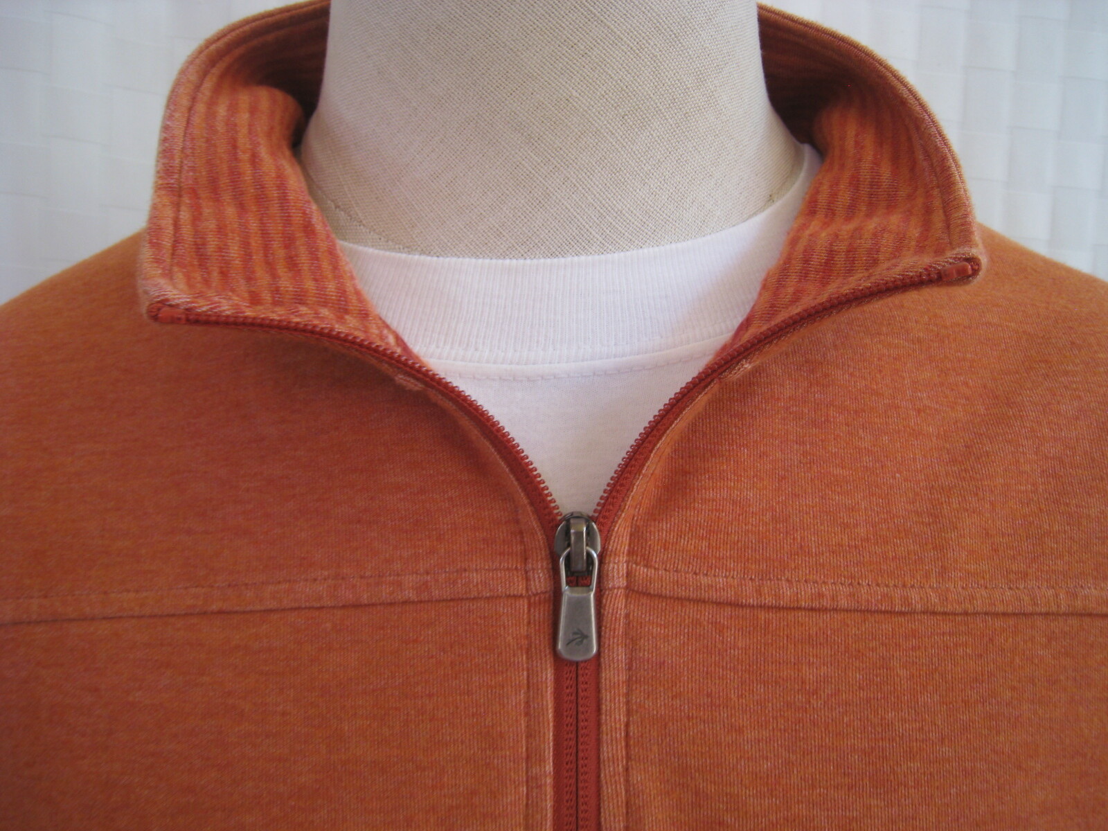 ORVIS COTTON BLEND SALMON PINK HALF ZIP LONG SLEEVE TOP MEN'S XXL NICE gallery