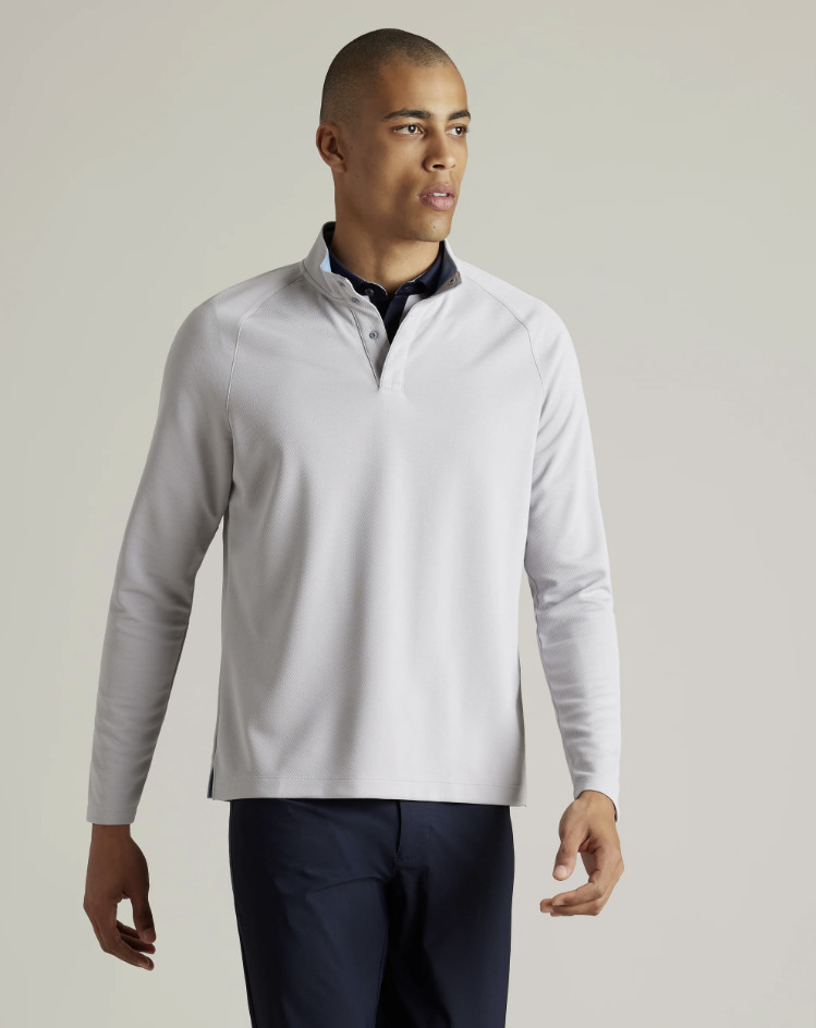Rhone Clubhouse Golf Pullover Men’s Quarter Zip Slate Gray Performance Top gallery