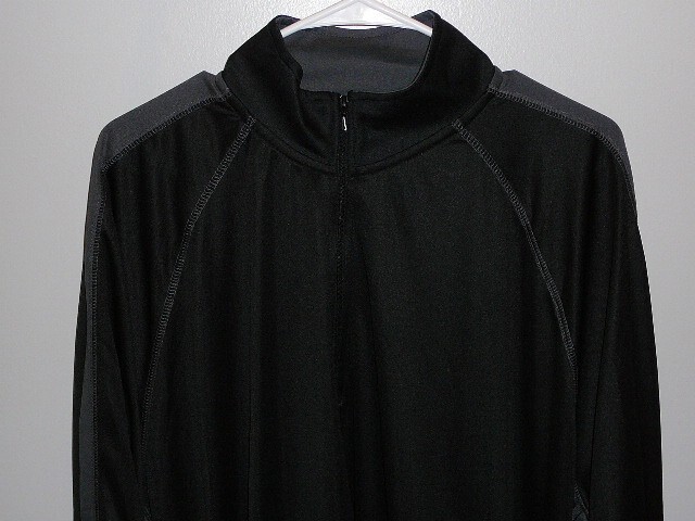 NWT-Ultra Club Cool Dry Sport 1/4 Zip Black & Gray Men's Pullover Shirt-2XL gallery