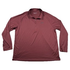 Under Armour Sweater Mens 3xl 1/4 Zip Pullover Lightweight Gym Training Maroon
