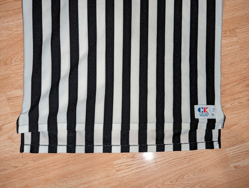 Cliff Keen Mens Referee Jersey Vintage Made In USA 1/4 Zip Shirt Quarter XL gallery