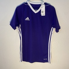 Adidas Men’s Vintage 2010’s Tiro 17 Jersey Purple/White V-Neck Small NWT