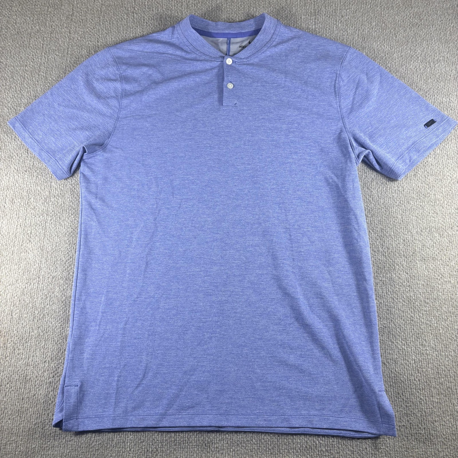Nike AeroReact TW Polo Shirt Mens Medium Blue Short Sleeve Golf Top BV1315-554 gallery