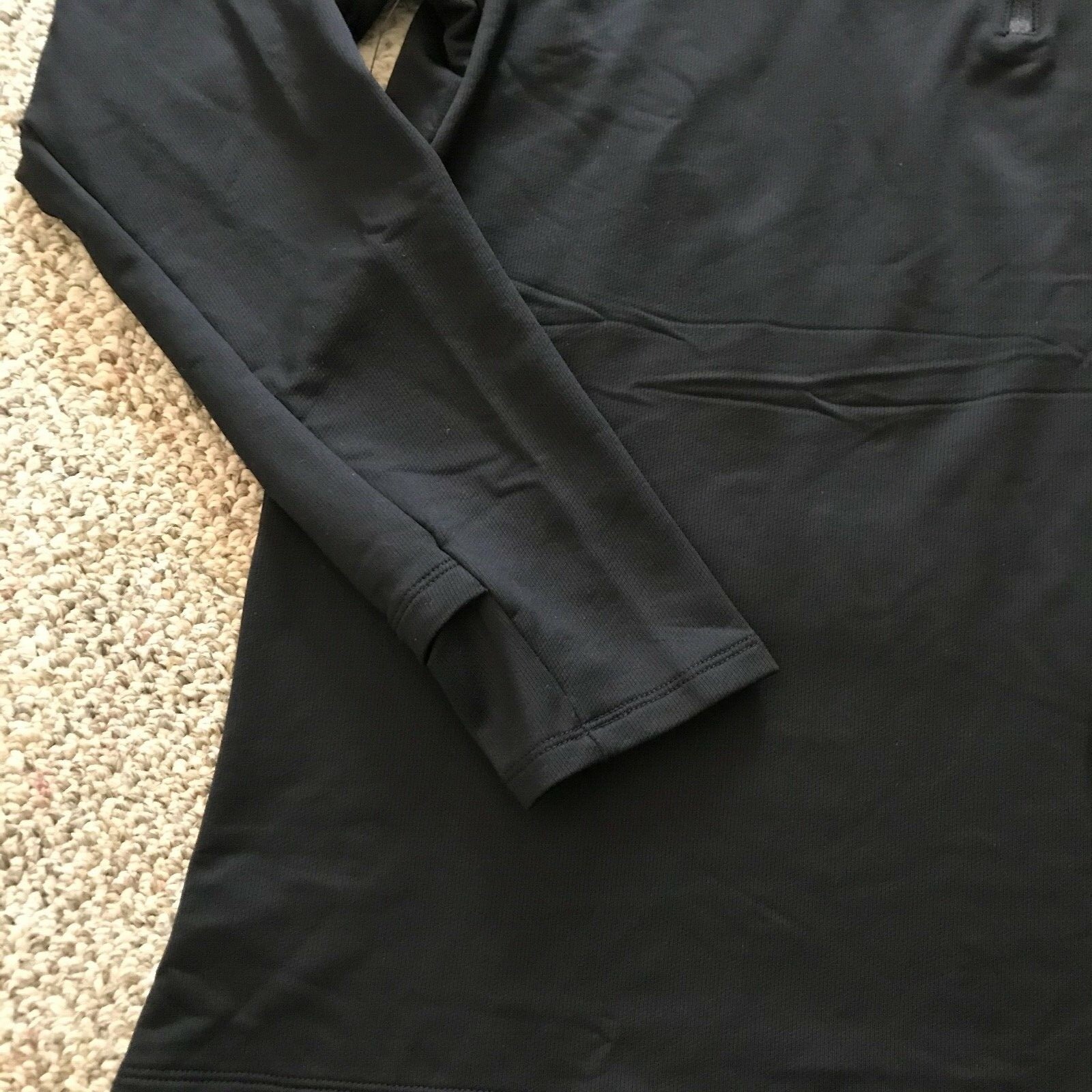 Nike Dry Top Shirt 1/2 Zip Running Arcadia Invitational 2020 Black Men's Small S gallery