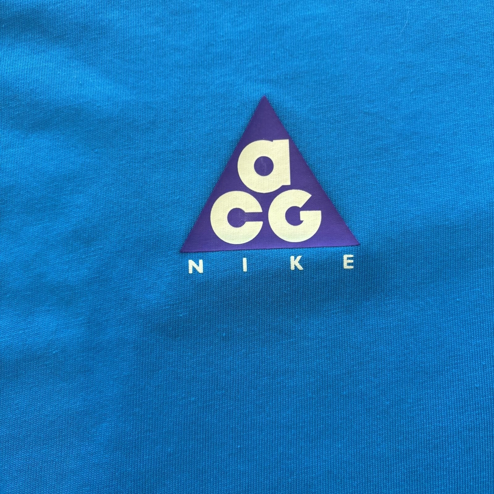 Nike ACG Go Climb a Volcano Dri-Fit Tee Shirt Mens Large Teal Blue gallery