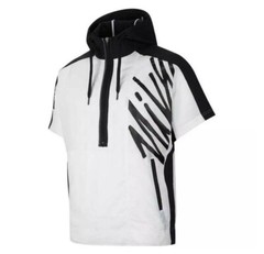 Men’s Medium – Nike Lightweight 1/2 Zip Hooded Training Shirt CJ4627-100 White