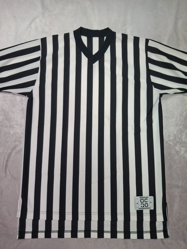 Officials Choice Referee Shirt Size Large Adult Size Stripe Jersey for Sports gallery