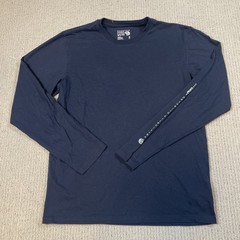 Mountain Hardwear Men’s Small Navy Cotton Long Sleeve Crewneck Graphic