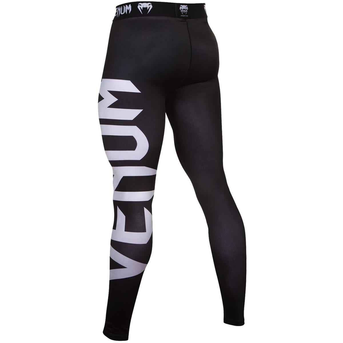 Venum Giant Spandex 4-Way Construction Grappling Spats - Black/White gallery