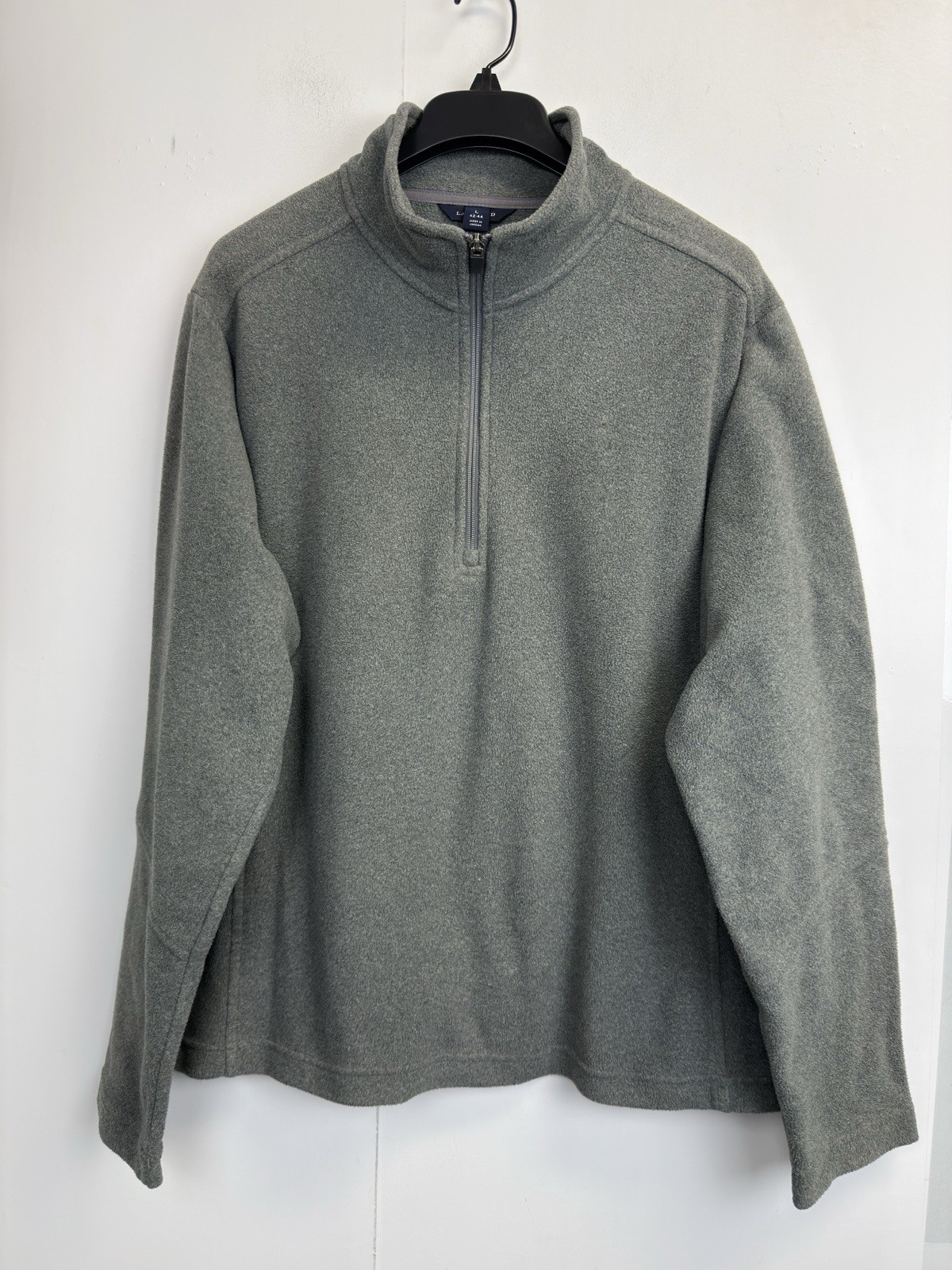 Lands End Pullover Mens Large Gray Polartec Aircore 100 Fleece Half Zip Jacket gallery