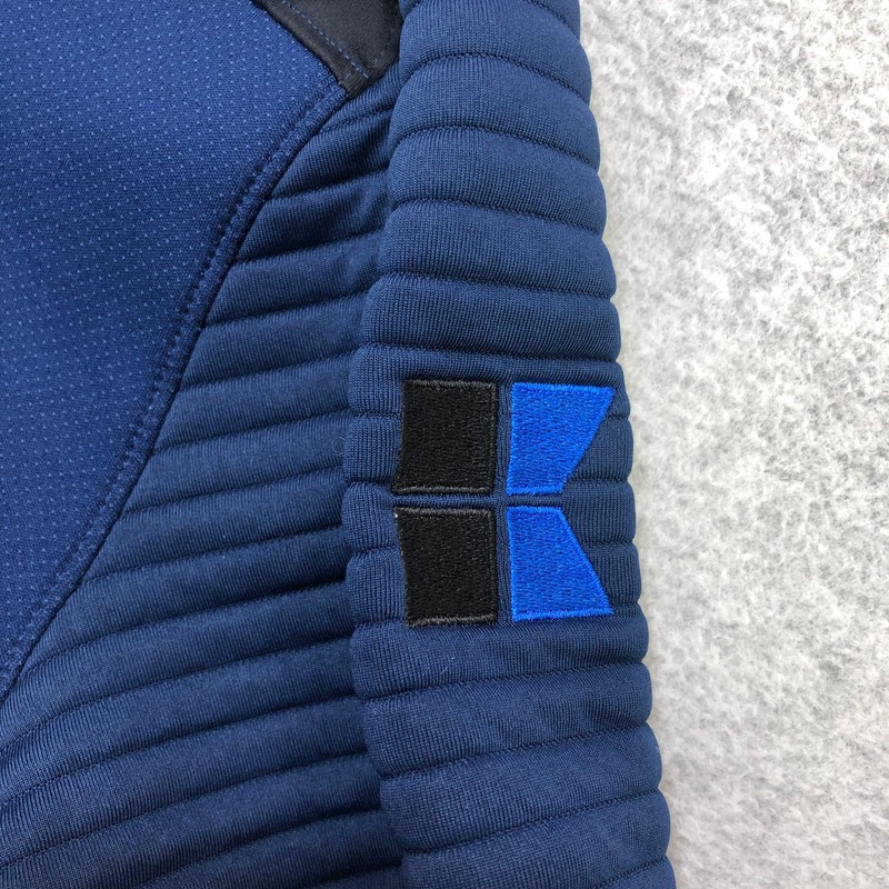 Under Armour Pullover Men's Large Blue Quarter Zip Ribbed Coldgear Outdoor Golf gallery