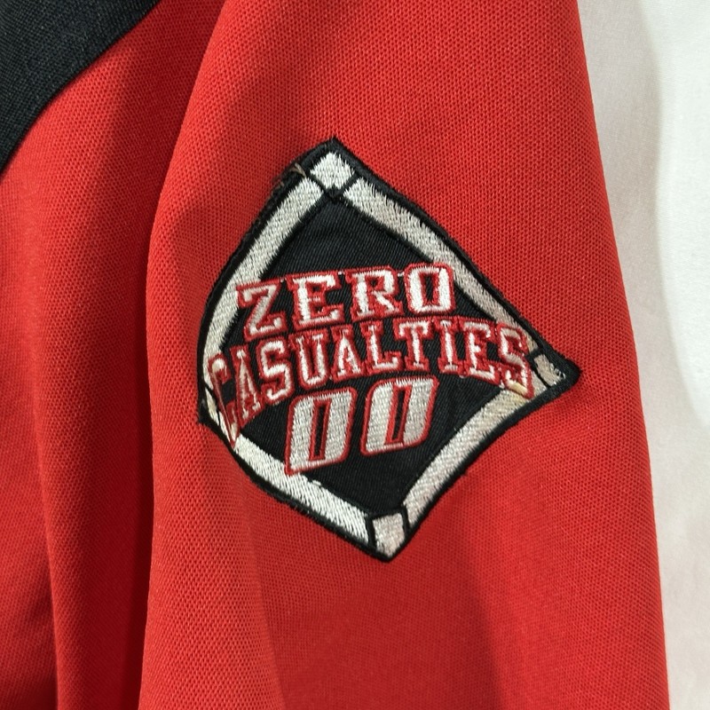 Vintage Zero Casualties 00 Large Baseball Jersey Y2K Streetwear Embroidered L gallery