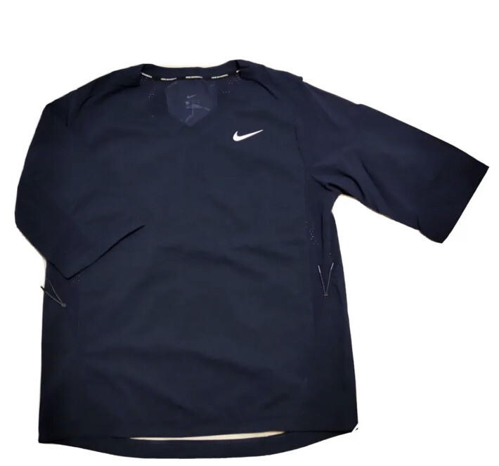 897383-419 Nike Dri Fit Baseball Jacket Navy Blue Men’s Size S MSRP $85 New gallery