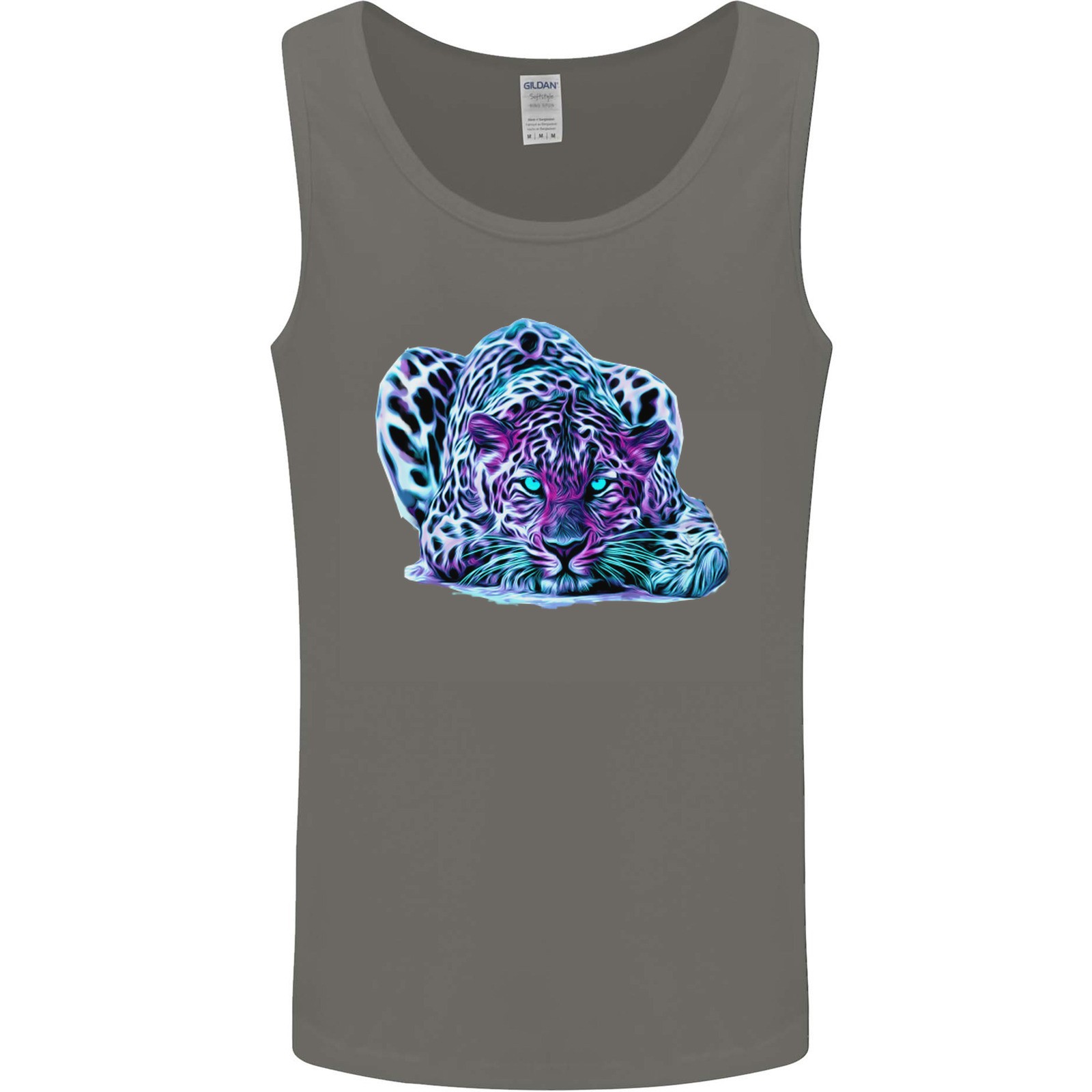 Colourful Leopard Wild Cat Panther Mens Vest Tank Top gallery