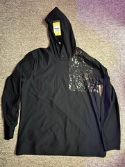 UNDER ARMOUR Curry Hoodie Golf Shirt XL Mens Black Long Sleeve Camo Graphic Top