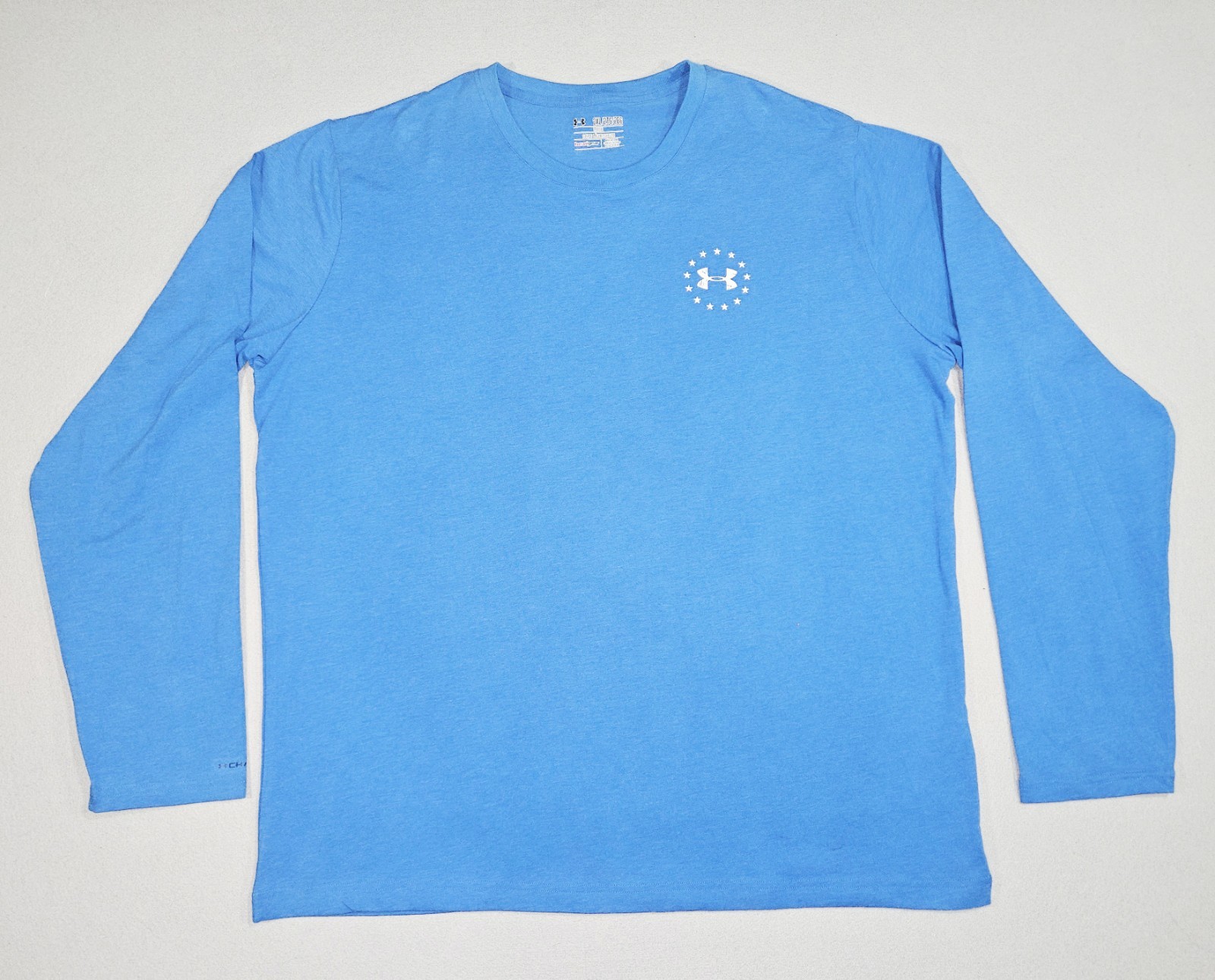 Under Armour Mens Shirt 2XL Blue Long Sleeve Wounded Warrior Project Freedom gallery