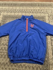 NY Mets Men’s Large Coaches Pullover 1/4 Zip Short Sleeve