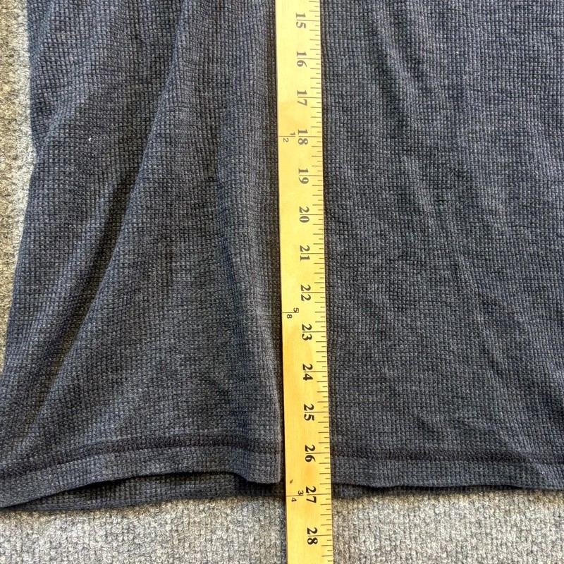 G.H. Bass & Co. Thermal Top Mens Small Gray Waffle Knit Long Sleeve Performance gallery