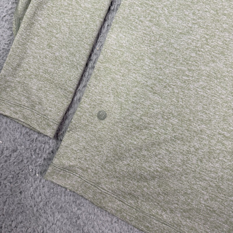 Lululemon Soft Jersey 1/2 Zip Pullover Mens 2XL Green Soft Gym Lounge Stretch gallery