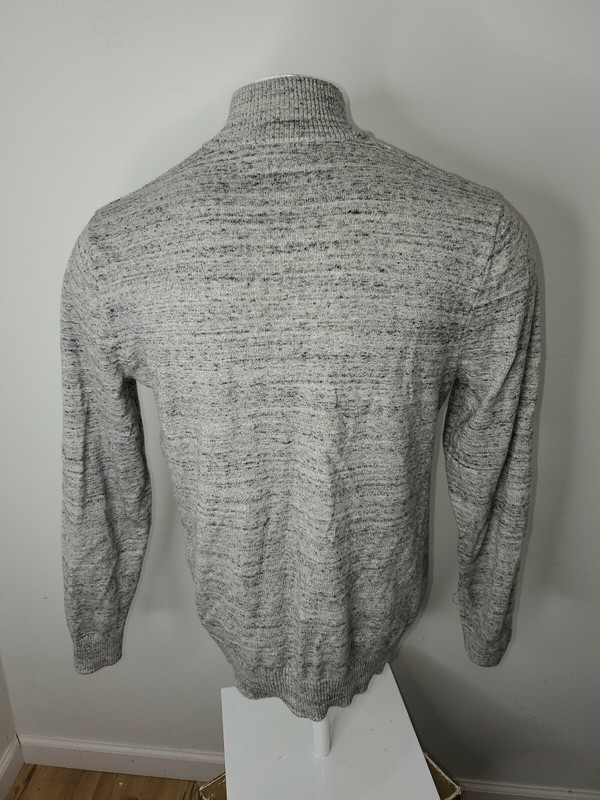 MICHAEL KORS 1/4 ZIP GRAY THERMAL PULLOVER LONG SLEEVE SHIRT SZ Large Fits small gallery