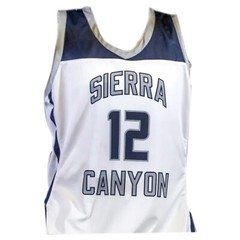Retro Juju #13 High School Basketball Jersey White Blue Youth/Men Custom Names