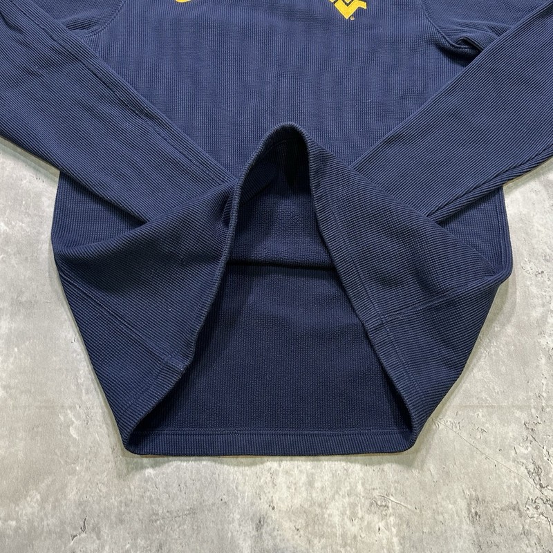 2000s Nike West Virginia Active Long Sleeve Sweatshirt Blue and Yellow Adult S gallery