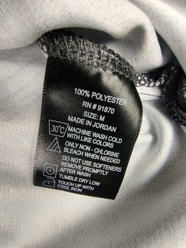 Pebble Beach Men's M Performance Polo Shirt Dark Charcoal Grey Purple w/Stripes gallery
