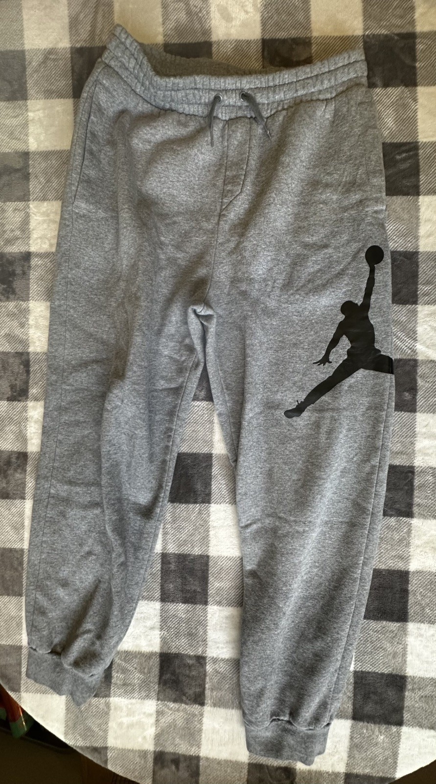 Grey Nike Air Jordan Classic Jumpman Fleece Sweatpants (DA6803-091) Men’s S gallery