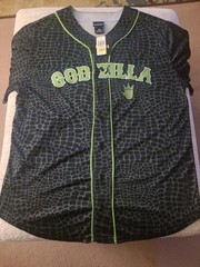 GODZILLA Toho Embroidered Baseball Jersey – BoxLunch Exclusive – Size L Large